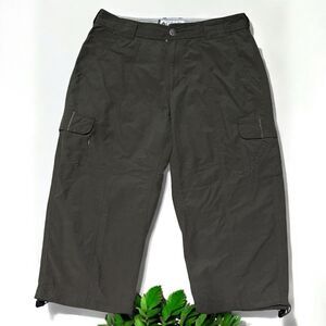 Columbia Capri Pants Women’s Size 8 Titanium Gray Cargo Packable Hiking